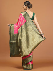 Zari Border Woven Art Silk Saree