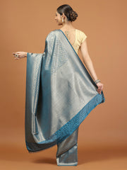 Zari Border Woven Art Silk Saree