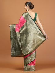 Zari Border Woven Art Silk Saree