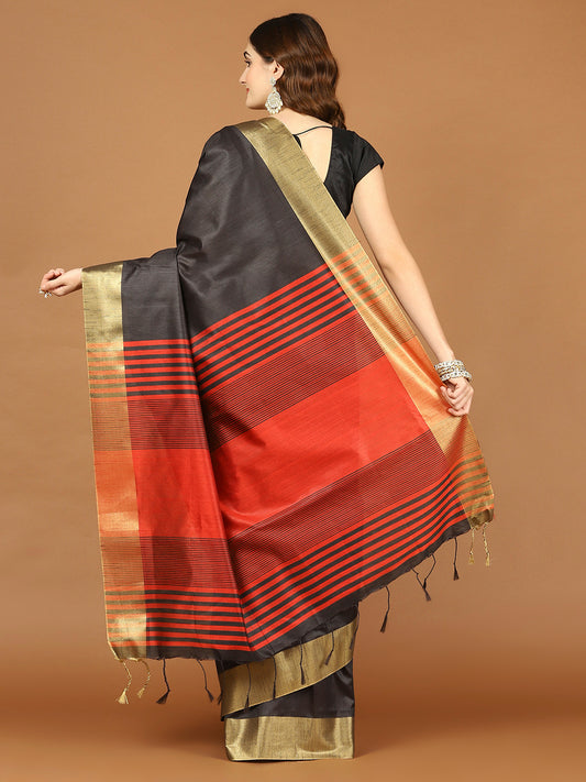 Zari Border Woven Handloom Saree