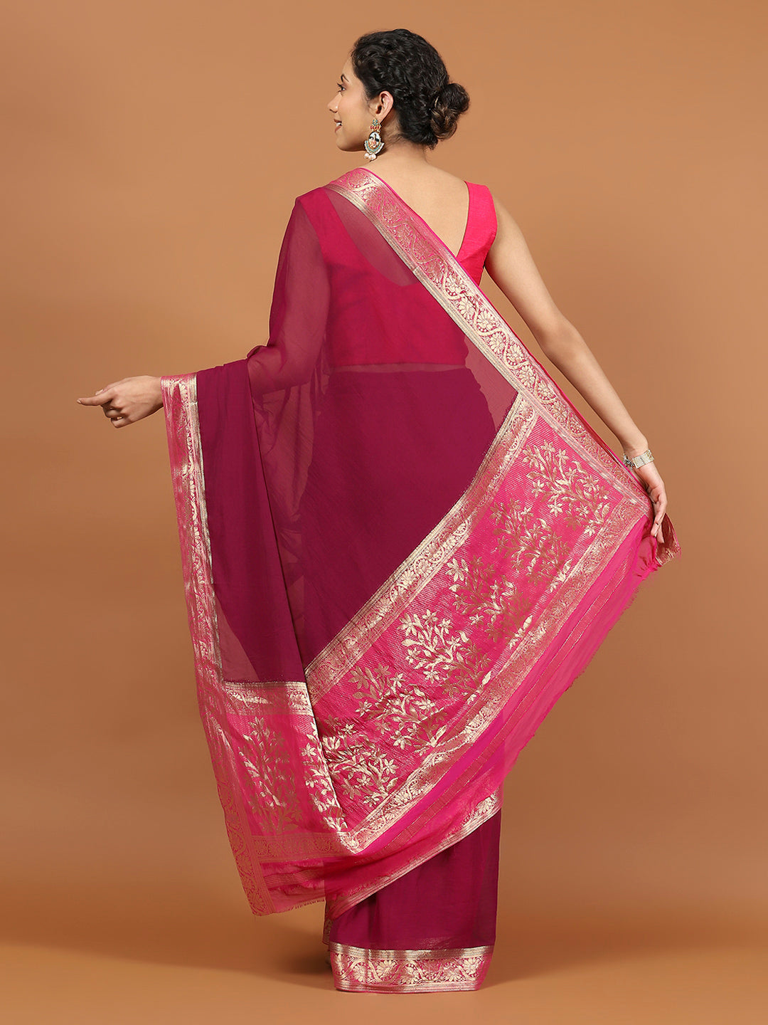 Zari Border Woven Art Silk Saree