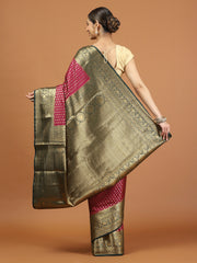 Zari Border Woven Art Silk Saree