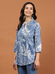 Printed Cotton Blend Kurta