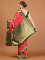 Zari Border Woven Art Silk Saree