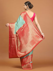 Zari Border Woven Art Silk Saree