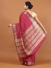 Zari Border Woven Art Silk Saree