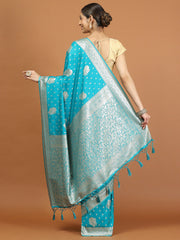 Zari Border Woven Art Silk Saree