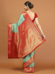 Zari Border Woven Art Silk Saree