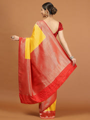 Zari Border Woven Art Silk Saree