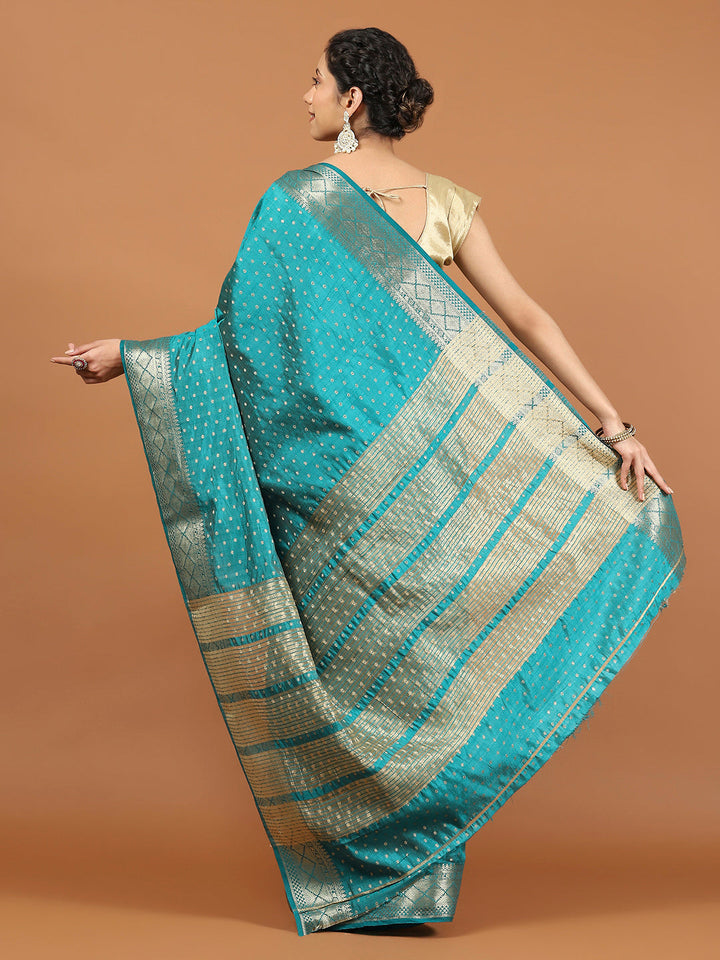 Zari Border Woven Art Silk Saree