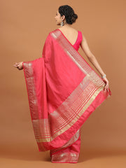 Zari Jaal Woven Art Silk Saree