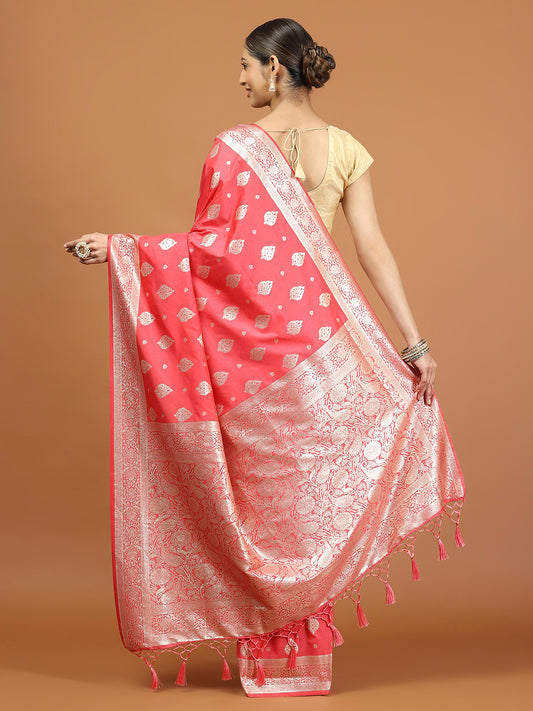 Zari Border Woven Art Silk Saree