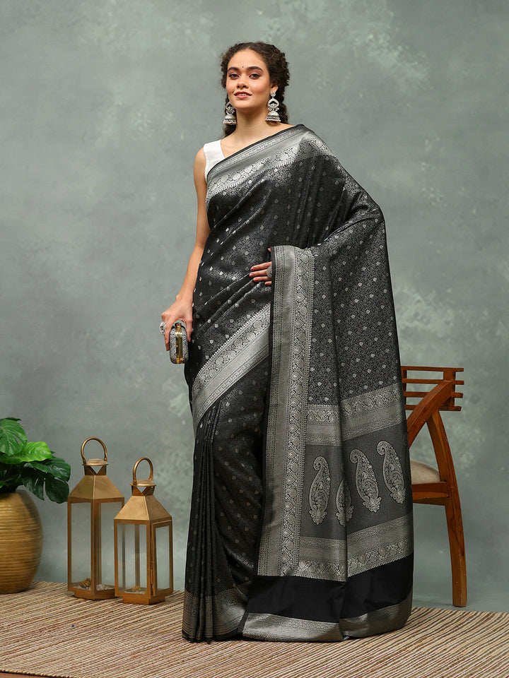 Woven Border Art Silk Saree