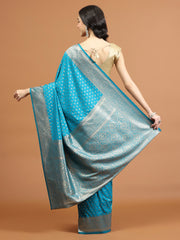 Zari Jaal Woven Art Silk Saree