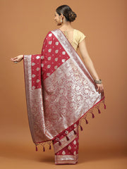 Zari Border Woven Art Silk Saree