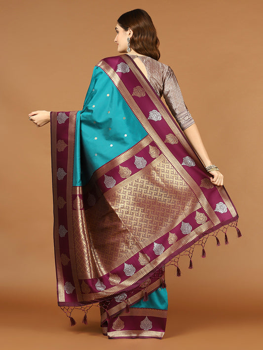 Zari Booti Art Handloom Woven Saree