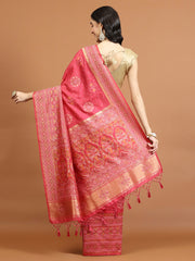 Zari Jaal Woven Art Silk Saree