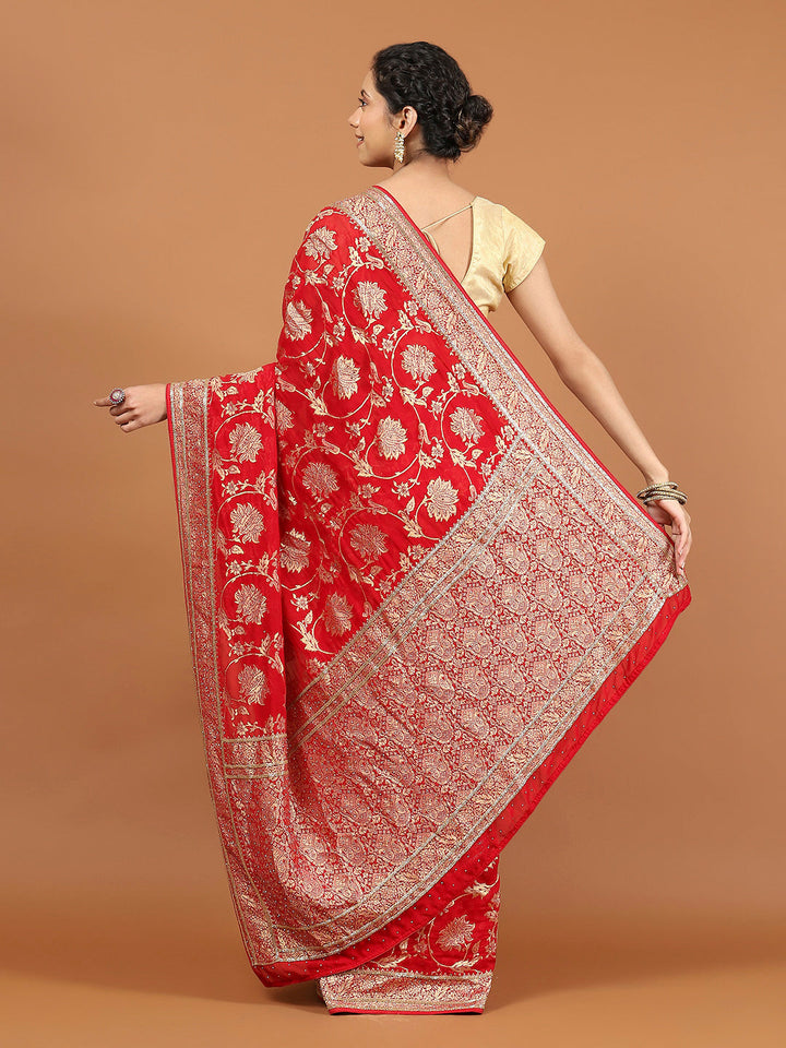 Khaddi Woven Banarasi Saree