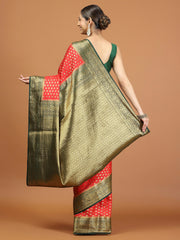 Zari Border Woven Art Silk Saree