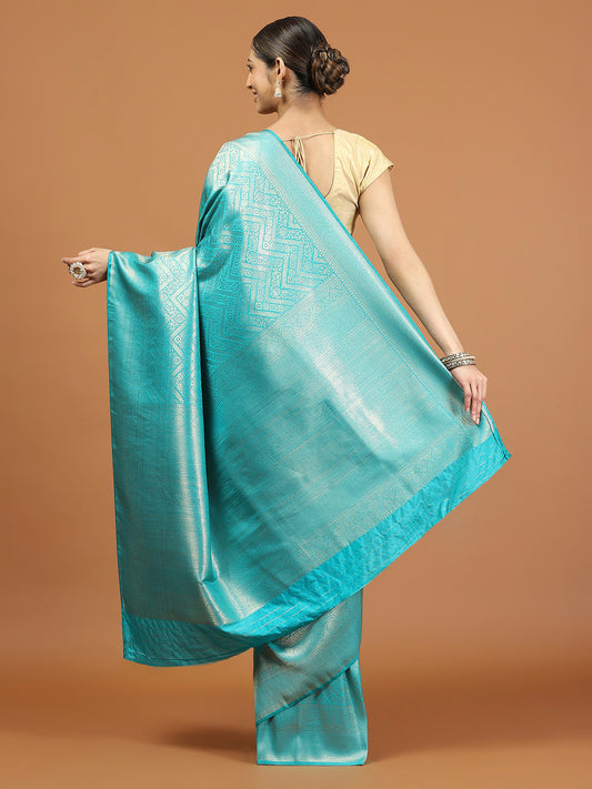 Zari Border Woven Art Silk Saree