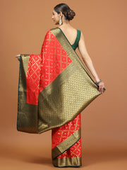 Zari Border Woven Art Silk Saree