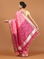 Woven Border Booti Art Silk Saree