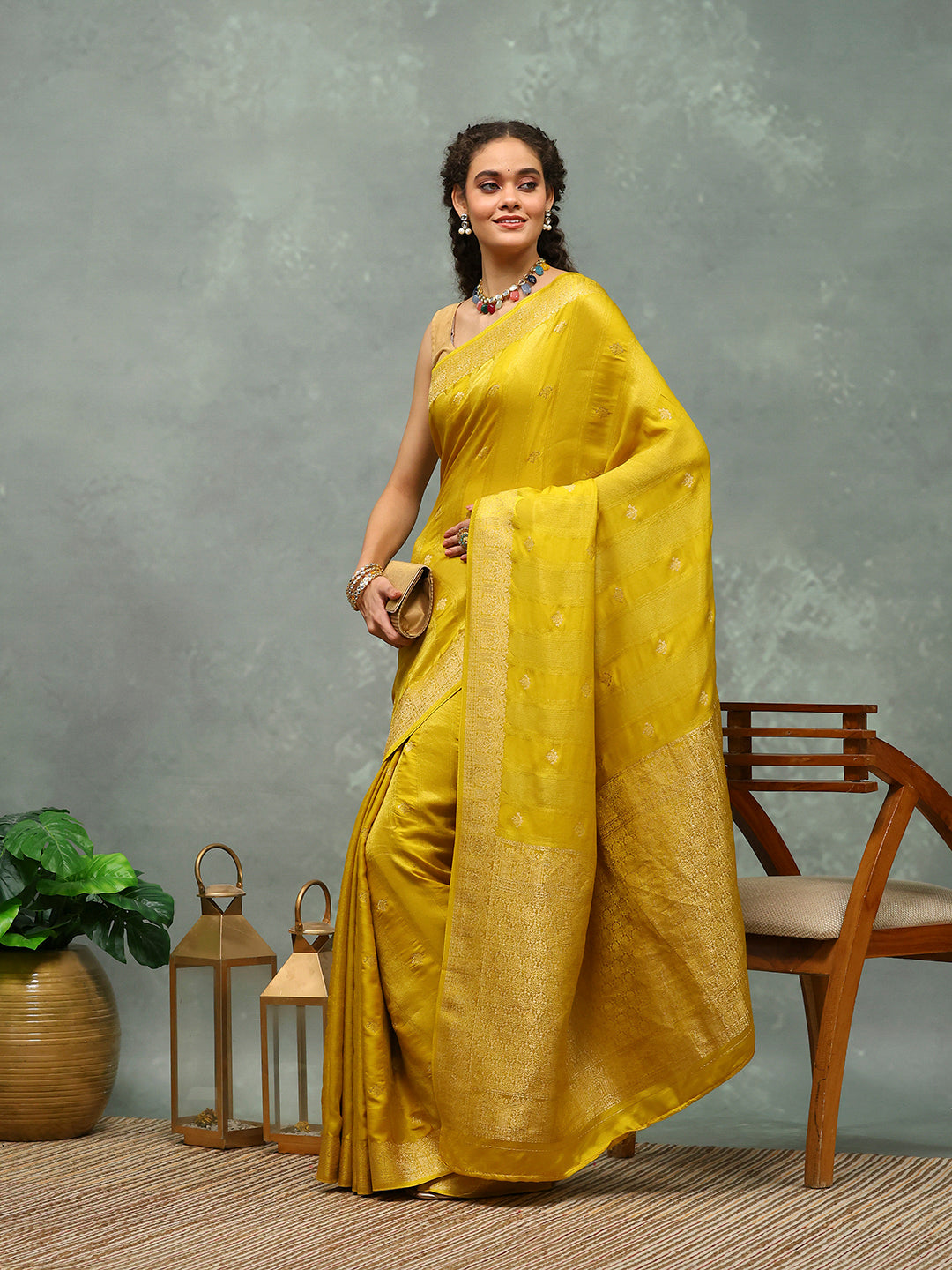 Woven Border Tissue Saree