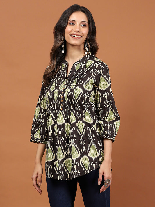 Printed Cotton Blend Kurta