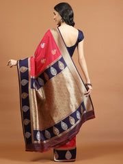 Zari Jaal Woven Art Silk Saree