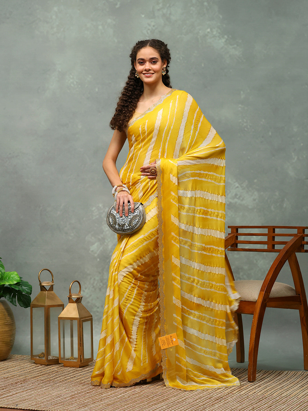 Digital Printed Chiffon Saree