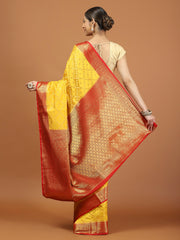 Zari Border Woven Art Silk Saree