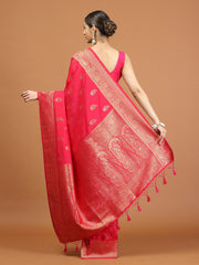 Zari Border Woven Art Silk Saree