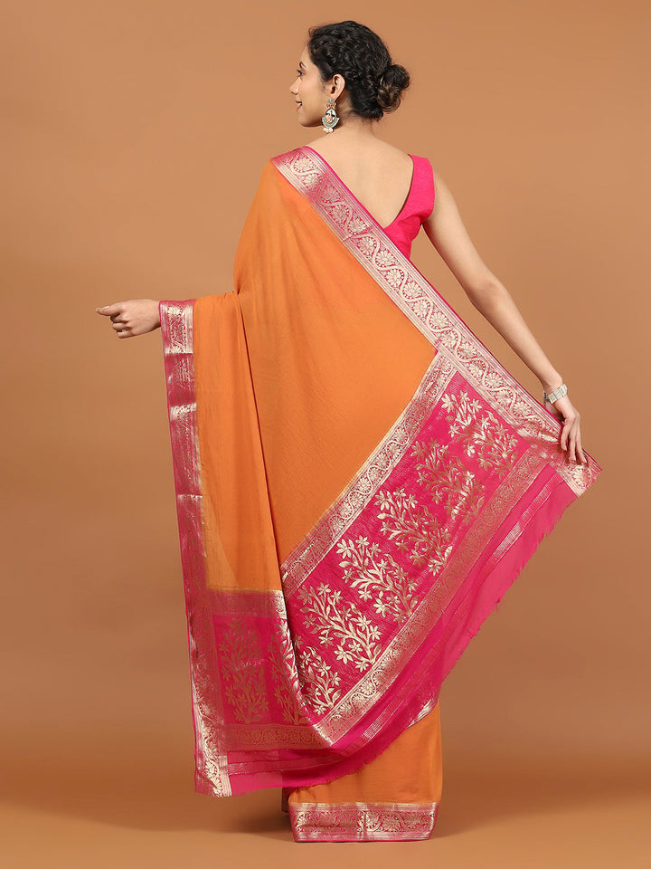 Zari Border Woven Art Silk Saree