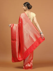 Zari Border Woven Art Silk Saree