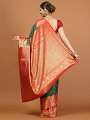 Zari Border Woven Art Silk Saree