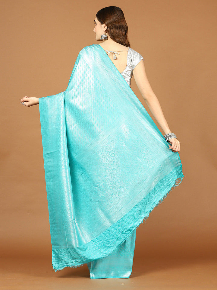 Zari Jaal Brocade Handloom Woven Saree