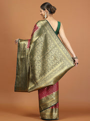 Zari Border Woven Art Silk Saree