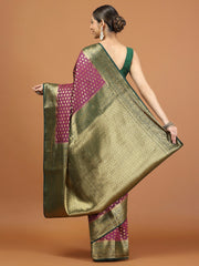 Zari Border Woven Art Silk Saree