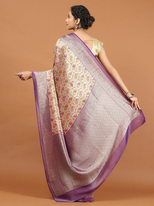 Zari Booti Banarasi Woven Saree