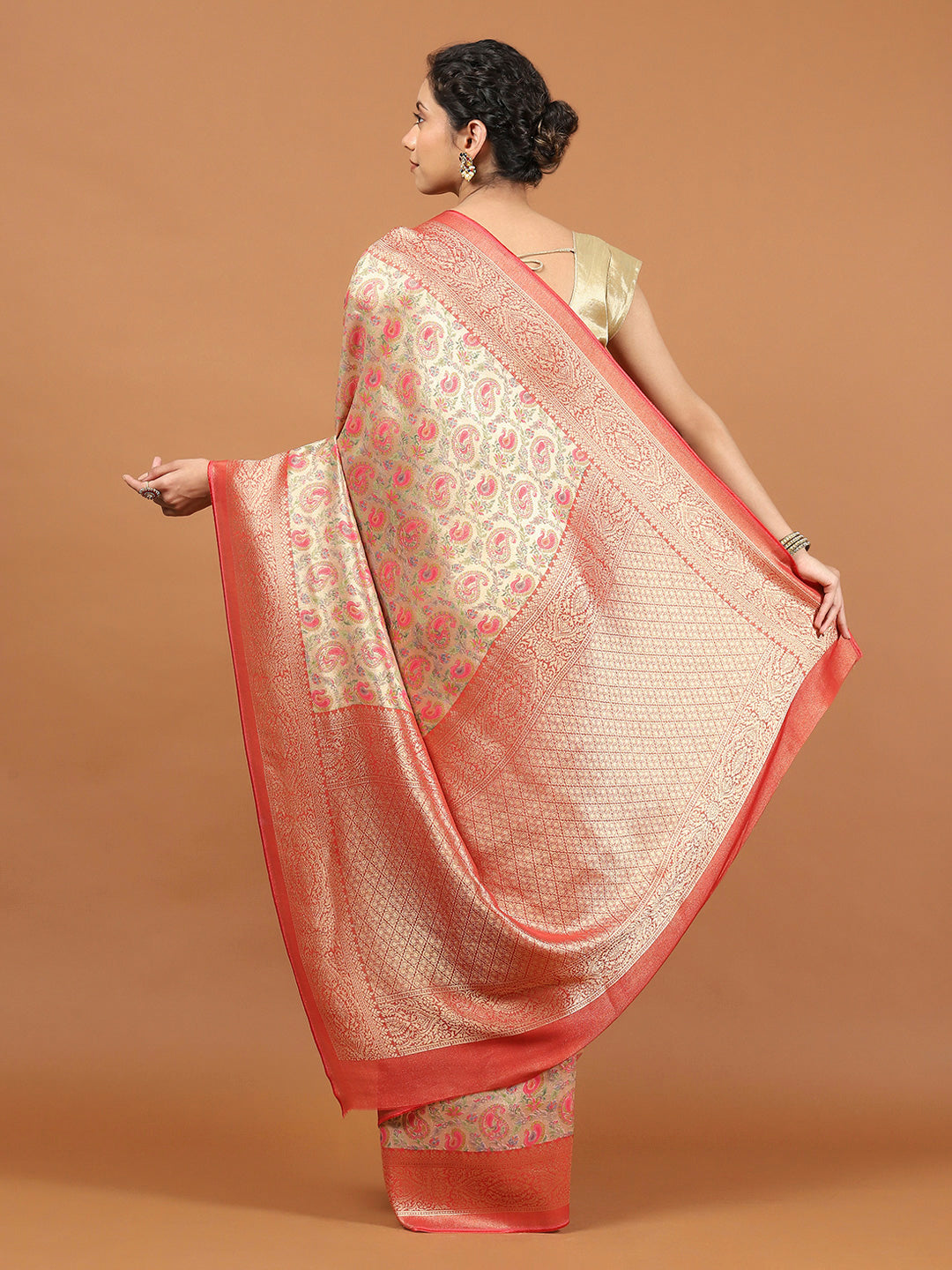 Zari Booti Banarasi Woven Saree