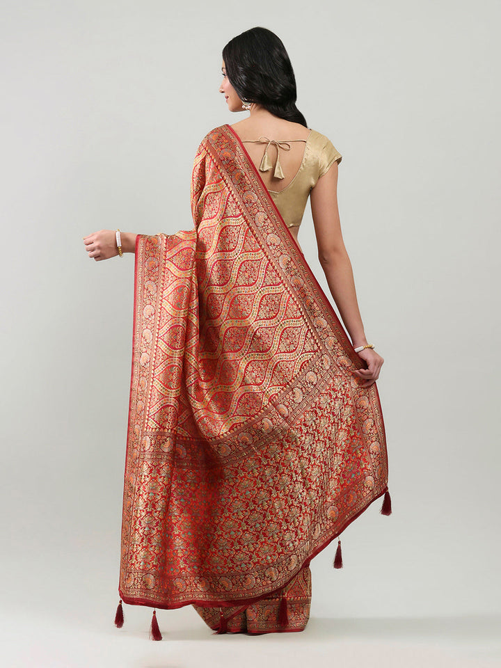 Zari Jaal Georgette Woven Saree