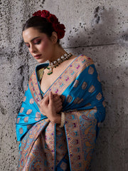 Woven Design Satin Silk Saree