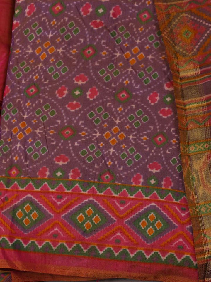 Woven Design Art Silk Unstitched Suit With Pant Dupatta