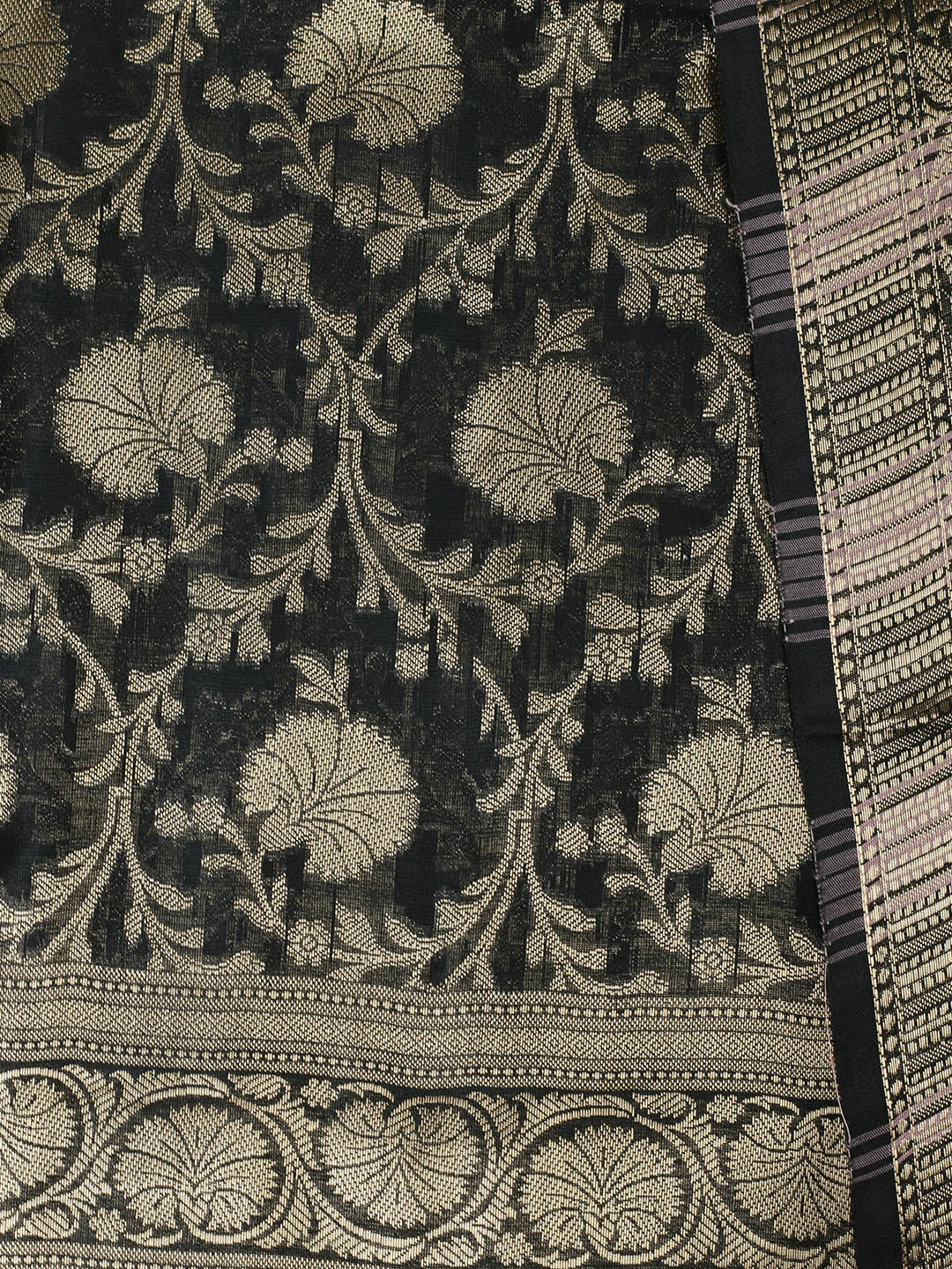 Woven Design Chanderi Unstitched Suit With Pant &amp; Dupatta