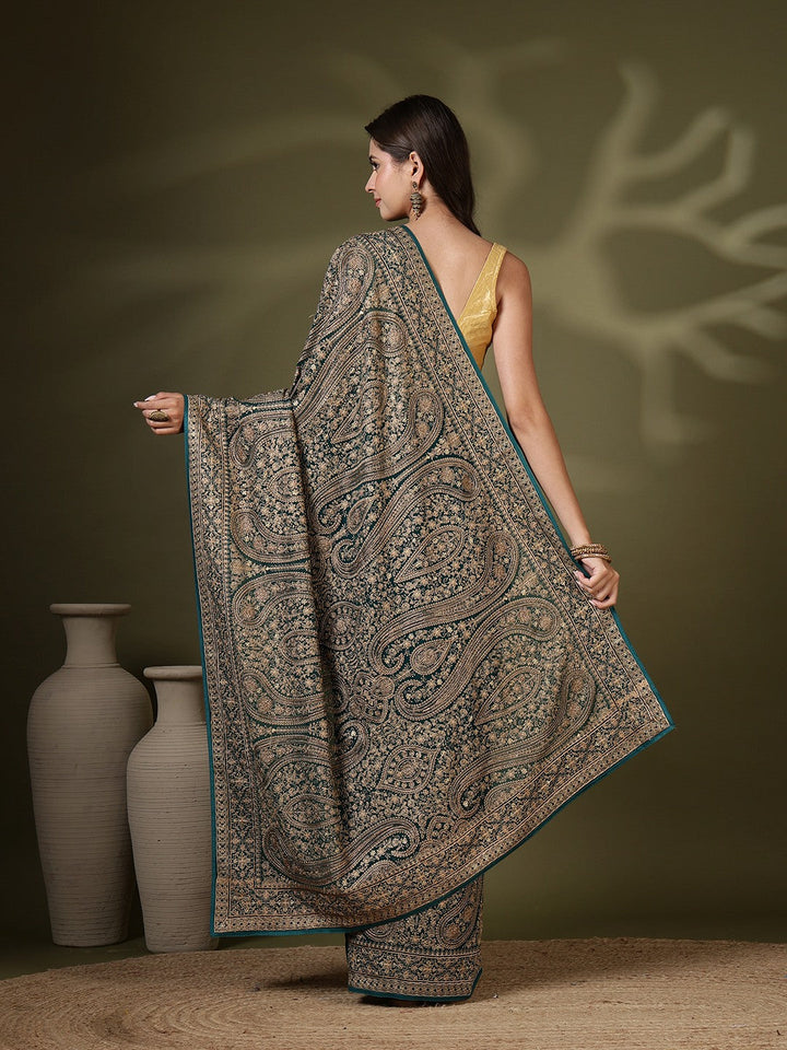 Embroidered Georgette Saree