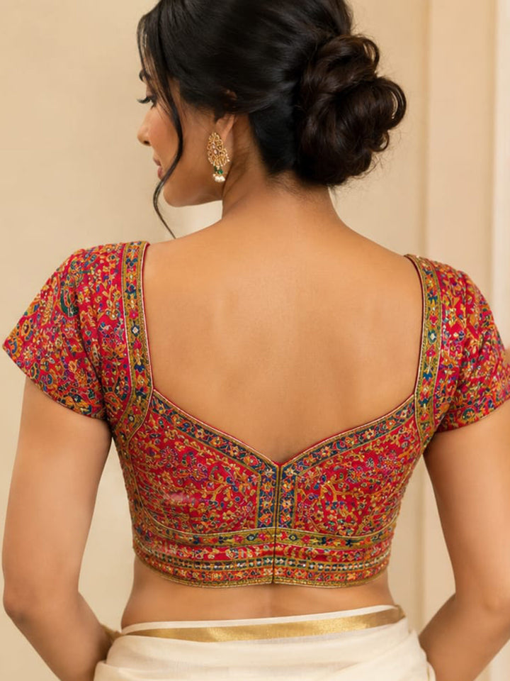Premium Rani Embroidery Viscose Blouse Piece