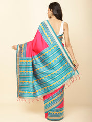 Zari Border Patola Woven Handloom Saree