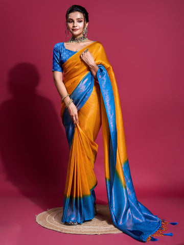 Zari Jaal Woven Handloom Saree