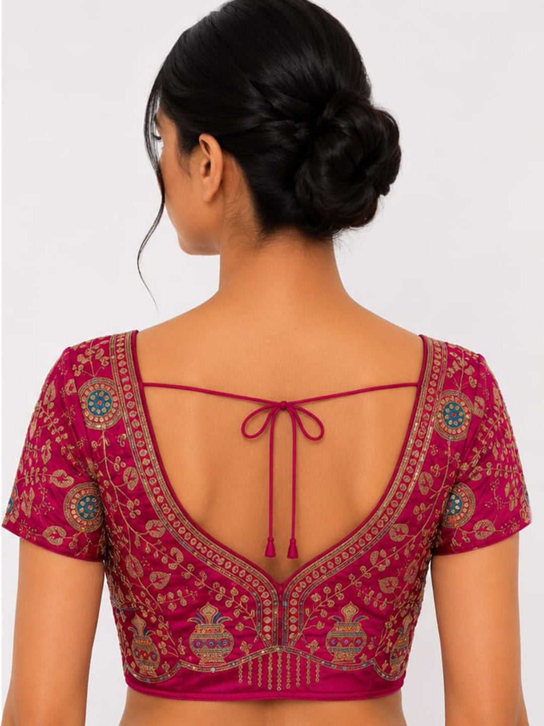 Premium Rani Embroidery Viscose Blouse Piece