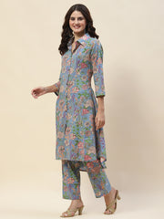 Printed Cotton Kurta Set